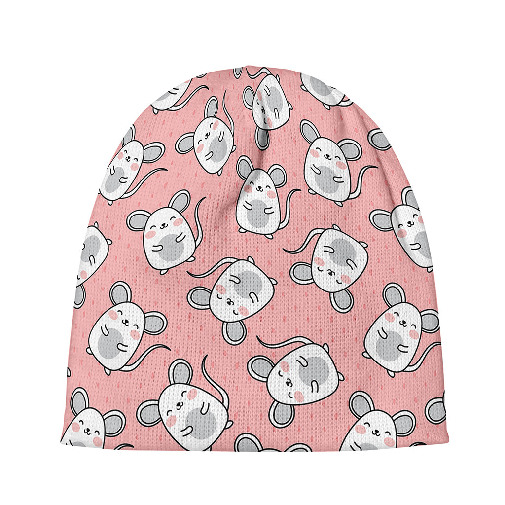 Cute Rat Pattern Print Beanie