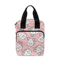 Cute Rat Pattern Print Bible Tote Bag