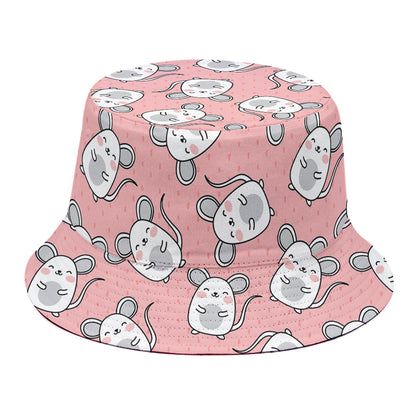 Cute Rat Pattern Print Bucket Hat