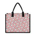 Cute Rat Pattern Print Canvas Tote Bag