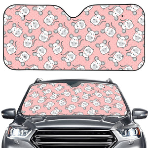 Cute Rat Pattern Print Car Windshield Sun Shade