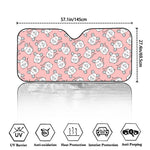 Cute Rat Pattern Print Car Windshield Sun Shade