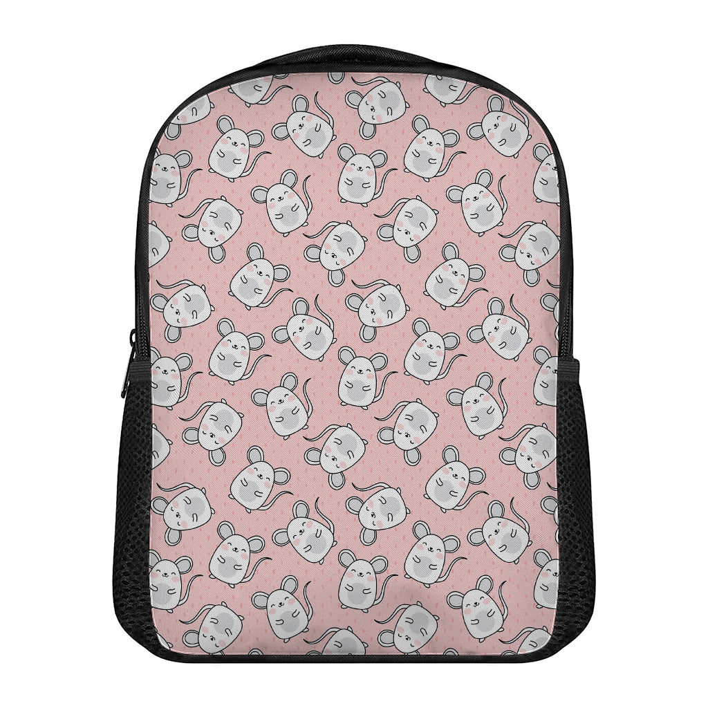 Cute Rat Pattern Print Casual Backpack