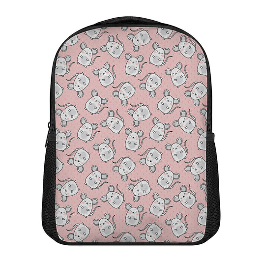 Cute Rat Pattern Print Casual Backpack