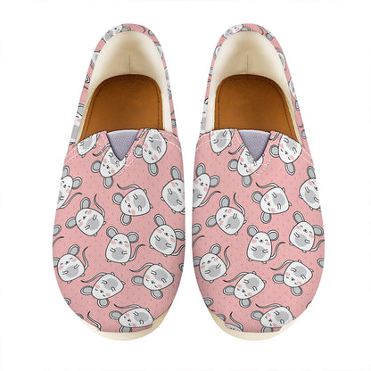 Cute Rat Pattern Print Casual Shoes