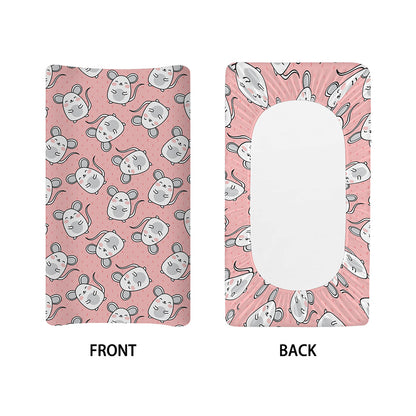 Cute Rat Pattern Print Changing Pad Cover