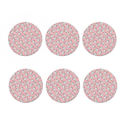 Cute Rat Pattern Print Coaster Set
