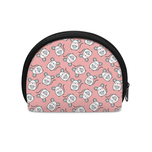Cute Rat Pattern Print Coin Purse