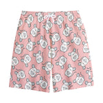 Cute Rat Pattern Print Cotton Shorts