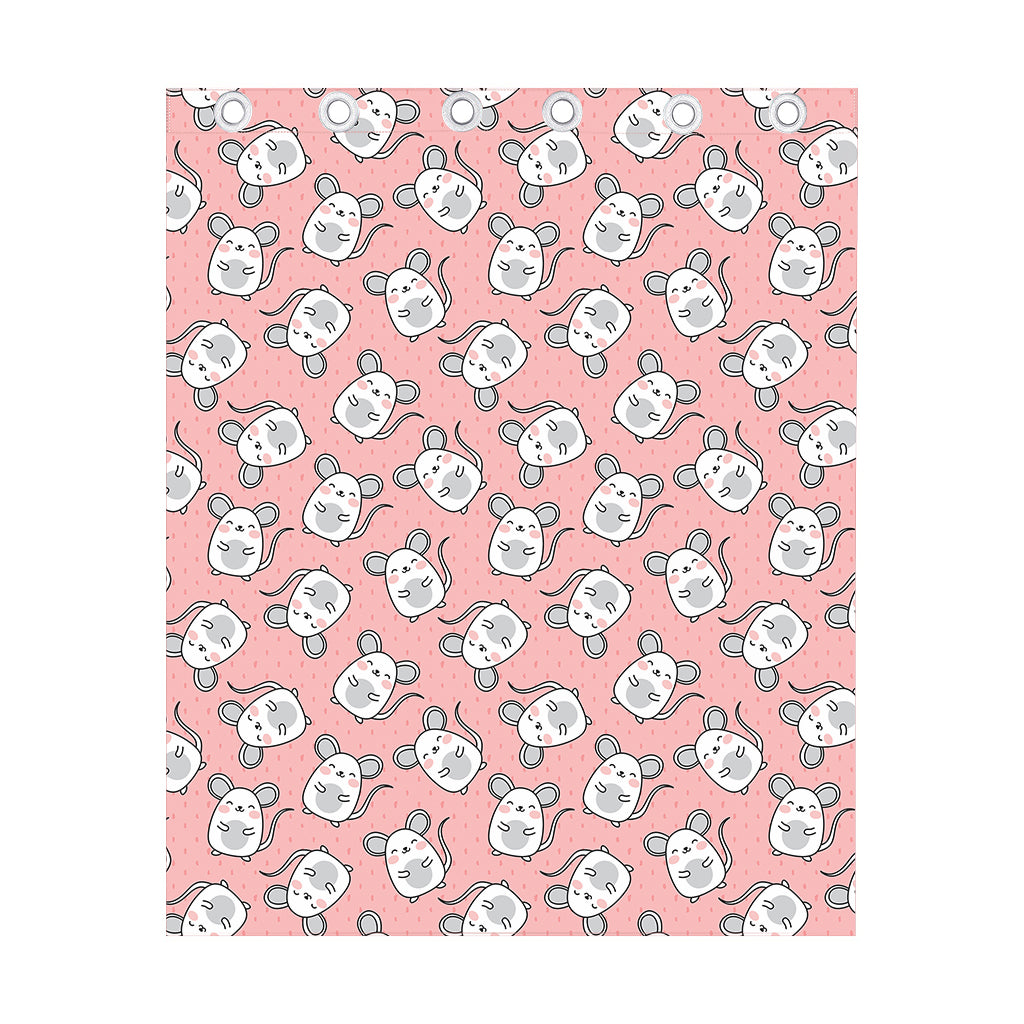 Cute Rat Pattern Print Curtain