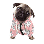 Cute Rat Pattern Print Dog Zip Up Hoodie