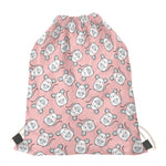 Cute Rat Pattern Print Drawstring Bag
