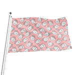 Cute Rat Pattern Print Flag