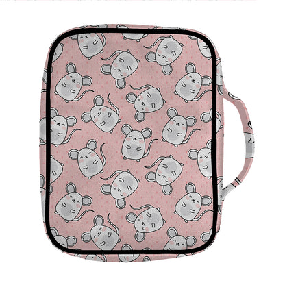 Cute Rat Pattern Print Front Pocket Bible Bag