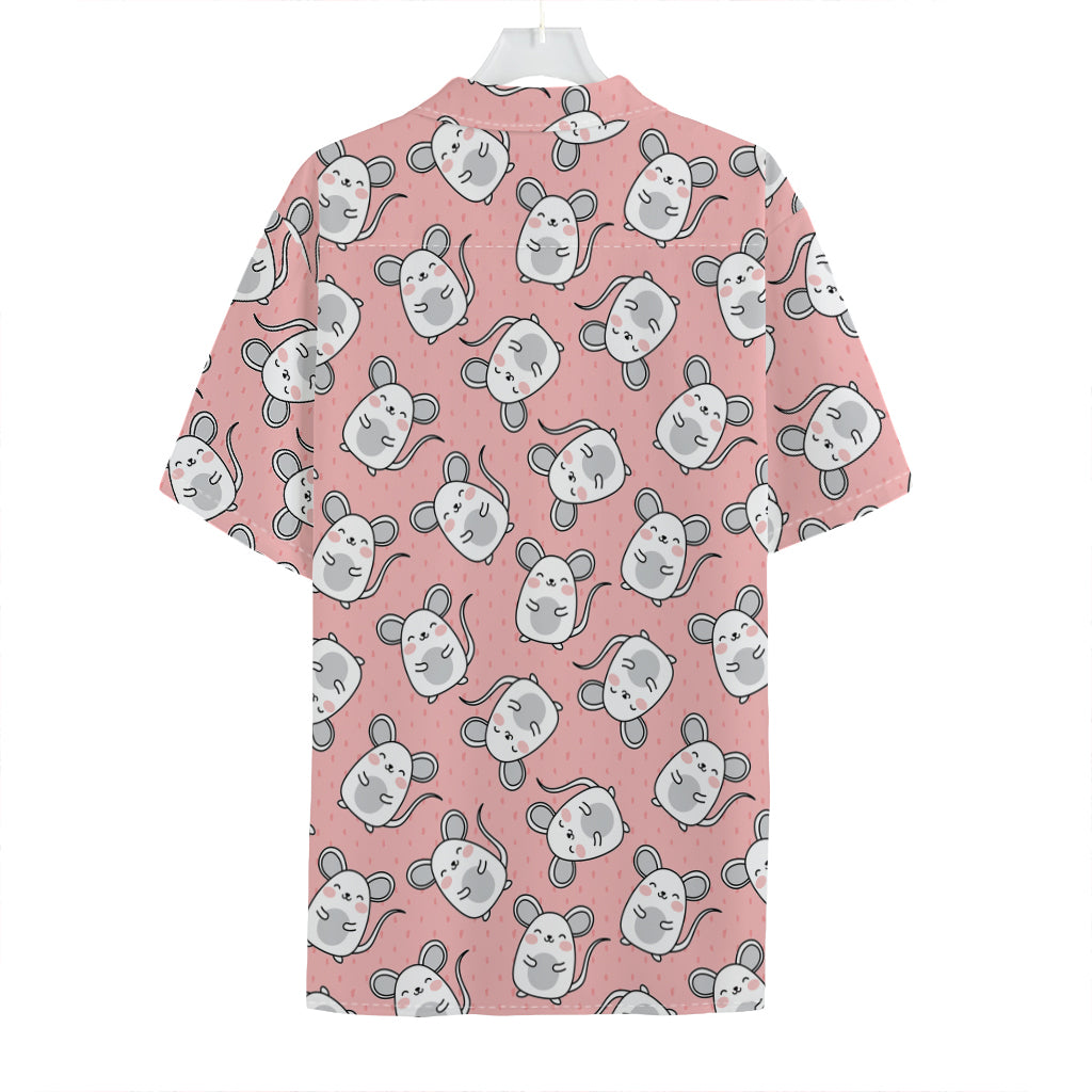 Cute Rat Pattern Print Hawaiian Shirt