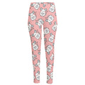 Cute Rat Pattern Print High-Waisted Pocket Leggings