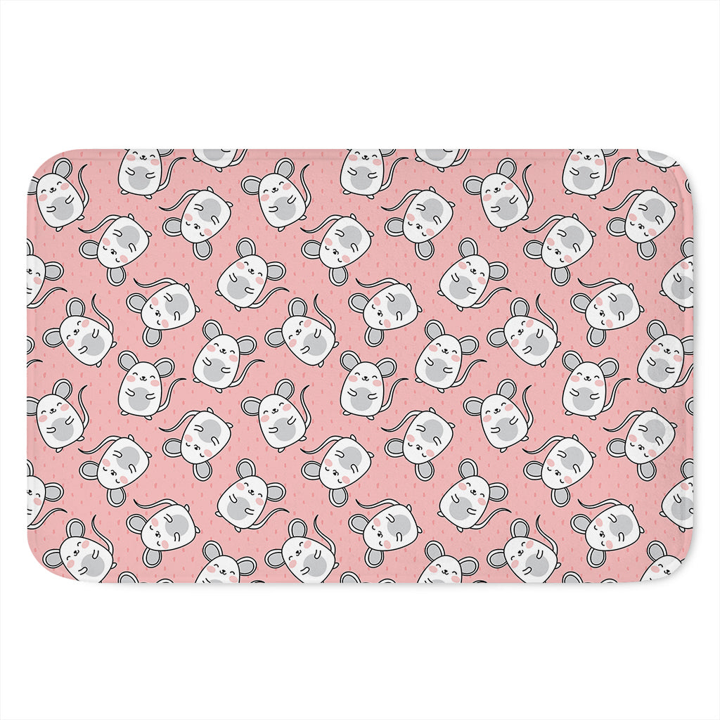 Cute Rat Pattern Print Indoor Door Mat