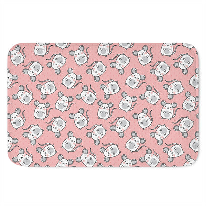 Cute Rat Pattern Print Indoor Door Mat