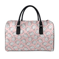 Cute Rat Pattern Print Leather Duffel Bag