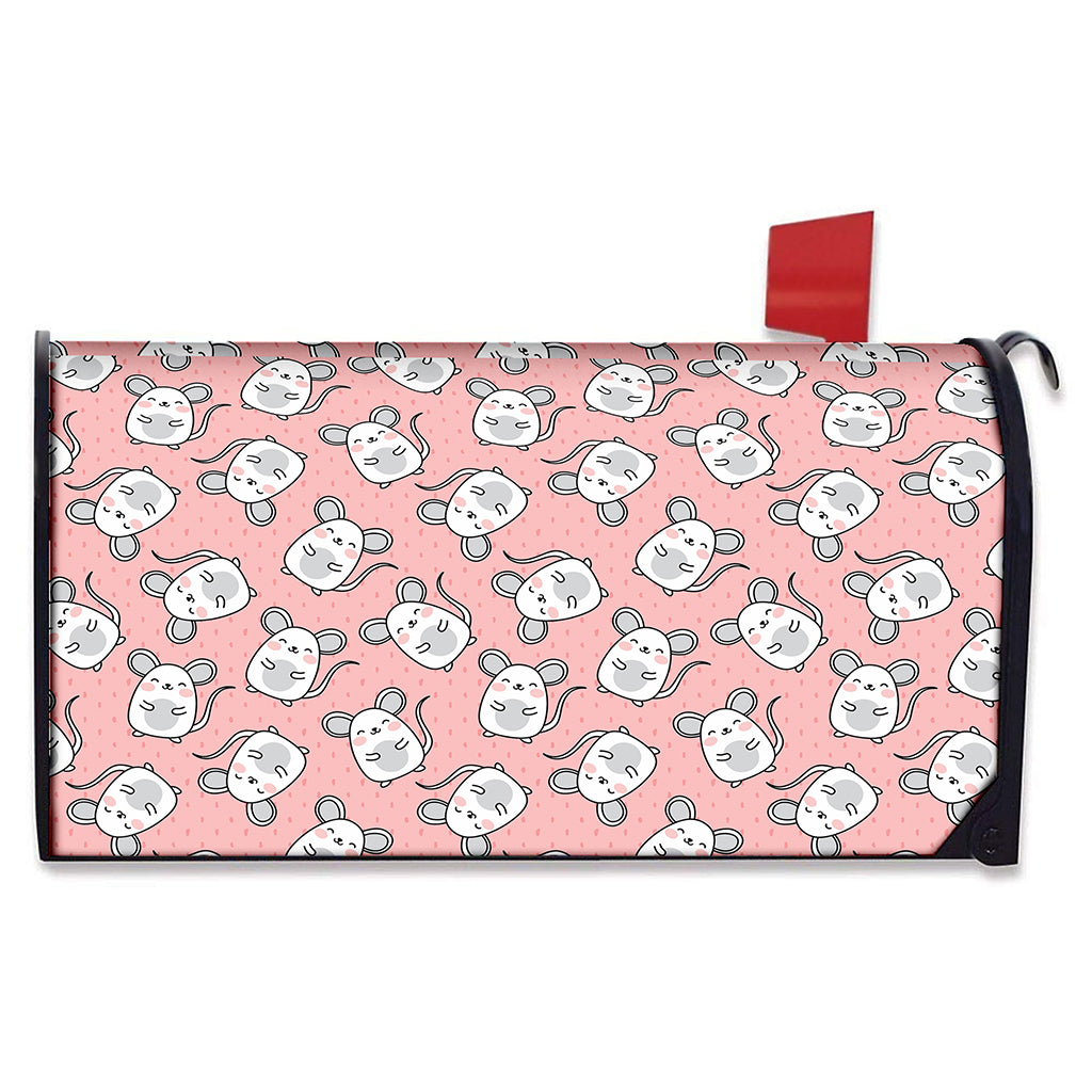 Cute Rat Pattern Print Mailbox Cover