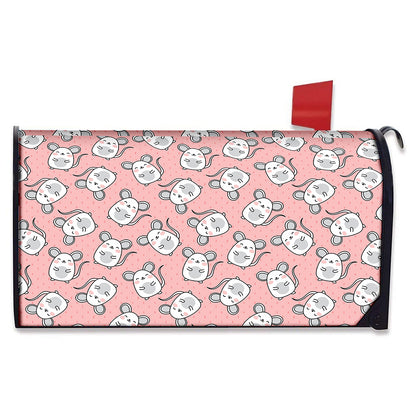 Cute Rat Pattern Print Mailbox Cover