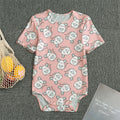 Cute Rat Pattern Print Men's Bodysuit