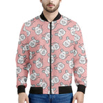 Cute Rat Pattern Print Men's Bomber Jacket