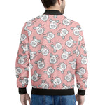 Cute Rat Pattern Print Men's Bomber Jacket