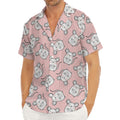 Cute Rat Pattern Print Men's Deep V-Neck Shirt