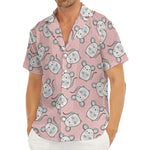 Cute Rat Pattern Print Men's Deep V-Neck Shirt