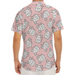 Cute Rat Pattern Print Men's Deep V-Neck Shirt