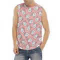 Cute Rat Pattern Print Men's Fitness Tank Top