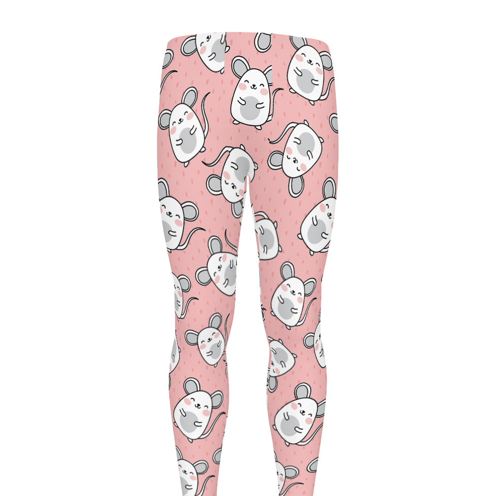Cute Rat Pattern Print Men's leggings