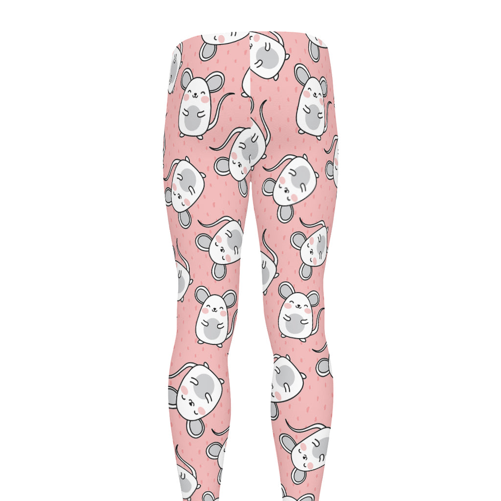 Cute Rat Pattern Print Men's leggings