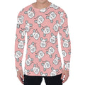 Cute Rat Pattern Print Men's Long Sleeve T-Shirt