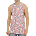 Cute Rat Pattern Print Men's Muscle Tank Top
