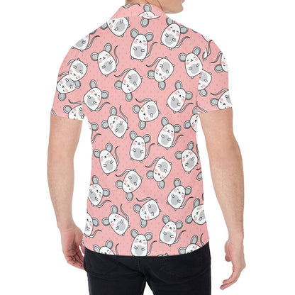 Cute Rat Pattern Print Men's Shirt