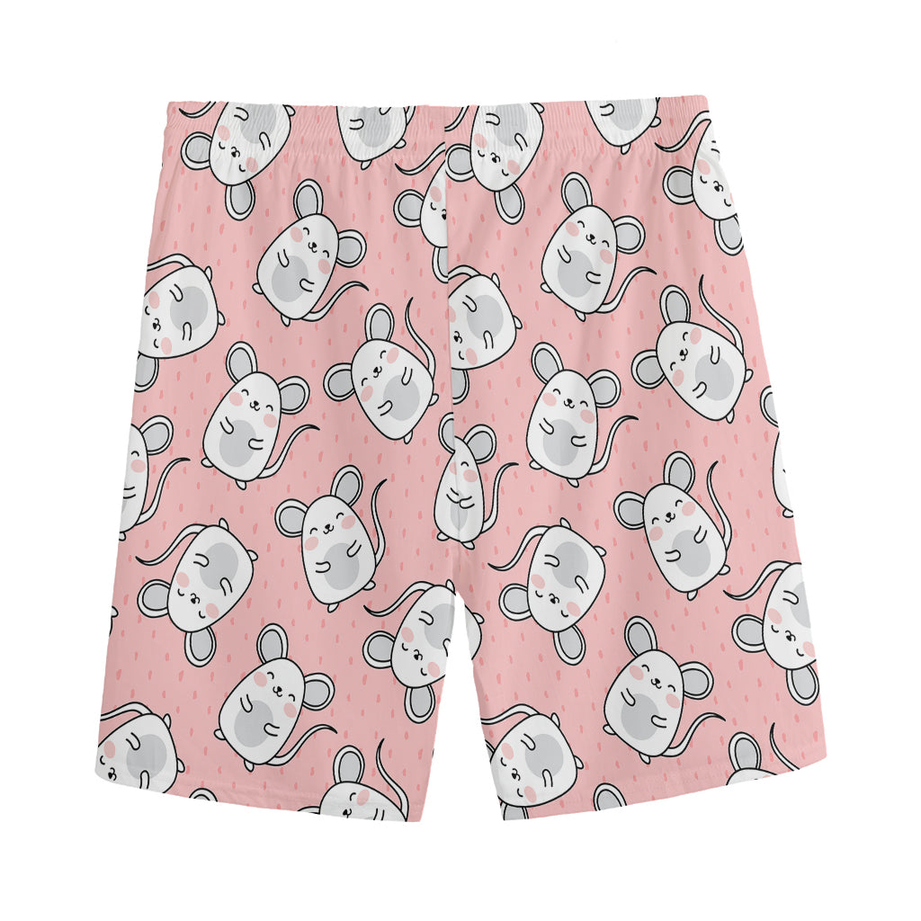 Cute Rat Pattern Print Men's Sports Shorts