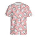 Cute Rat Pattern Print Men's Athletic T-Shirt