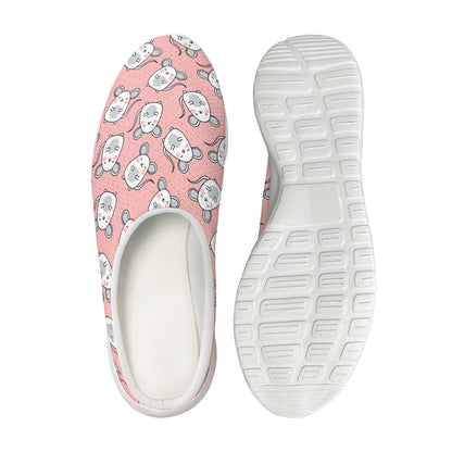 Cute Rat Pattern Print Mesh Casual Shoes