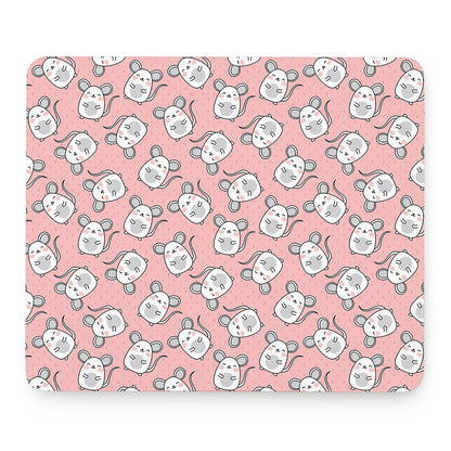 Cute Rat Pattern Print Mouse Pad