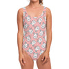 Cute Rat Pattern Print One Piece Swimsuit