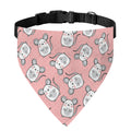 Cute Rat Pattern Print Over The Collar Dog Bandana