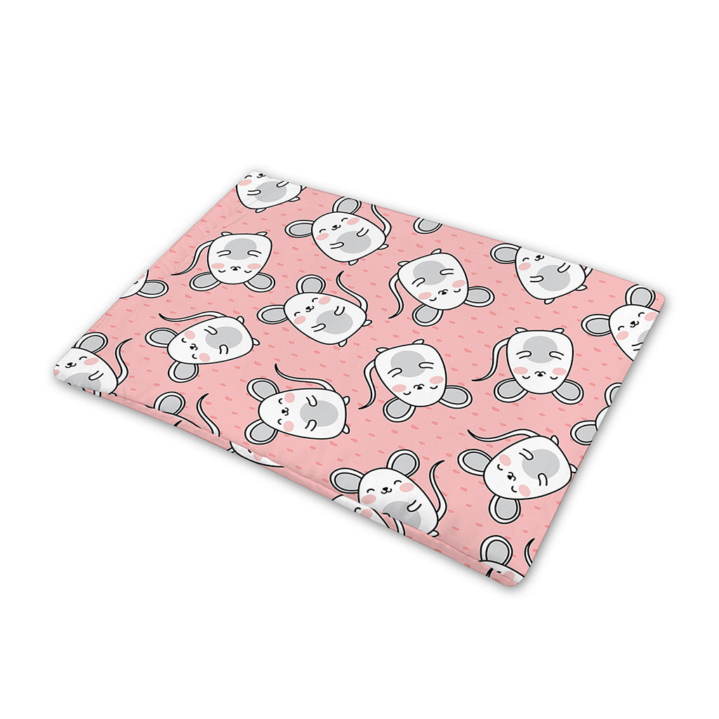 Cute Rat Pattern Print Pet Cooling Mat Cover