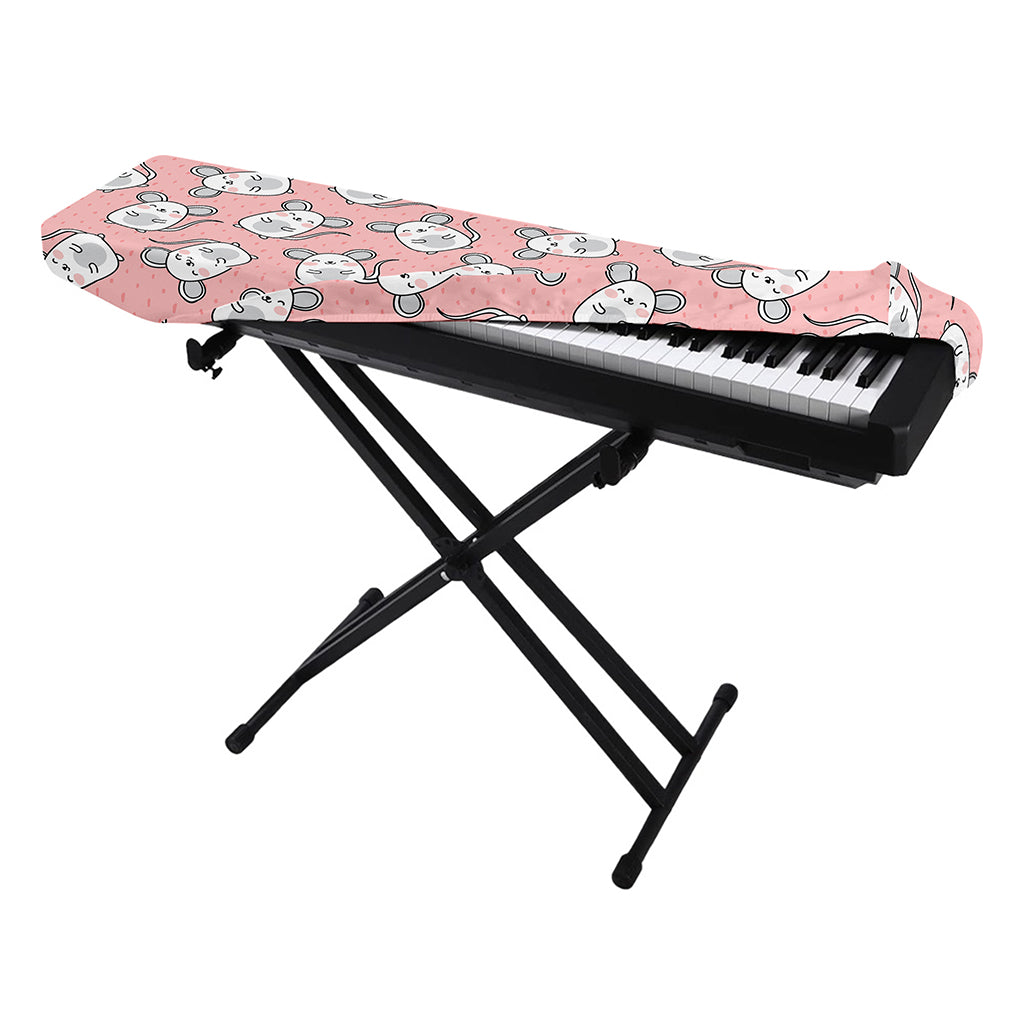 Cute Rat Pattern Print Piano Keyboard Cover