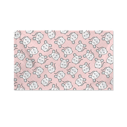 Cute Rat Pattern Print Polyester Flag