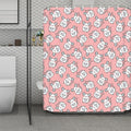 Cute Rat Pattern Print Polyester Shower Curtain