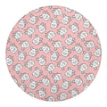 Cute Rat Pattern Print Round Blanket
