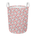 Cute Rat Pattern Print Round Laundry Basket