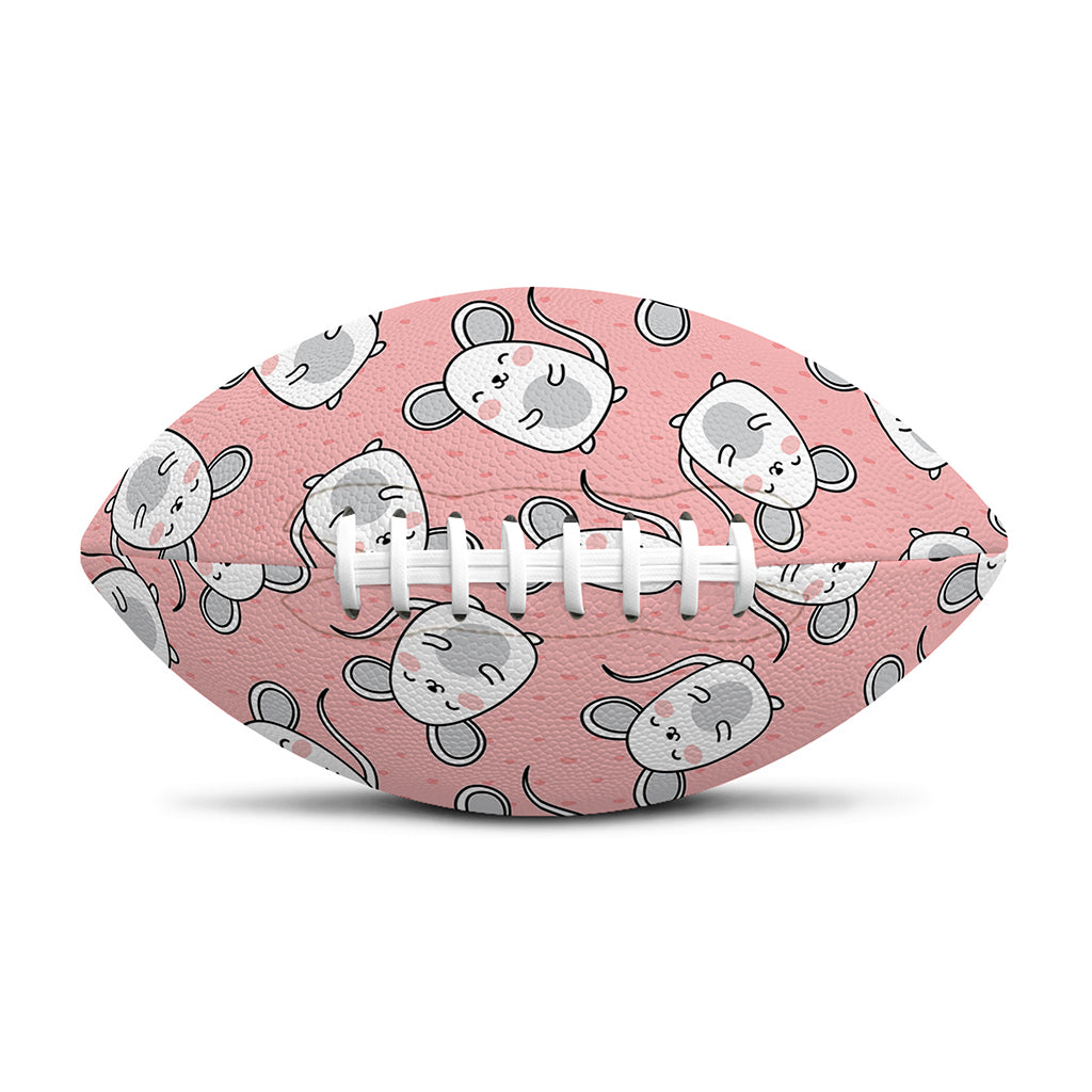 Cute Rat Pattern Print Rugby Ball
